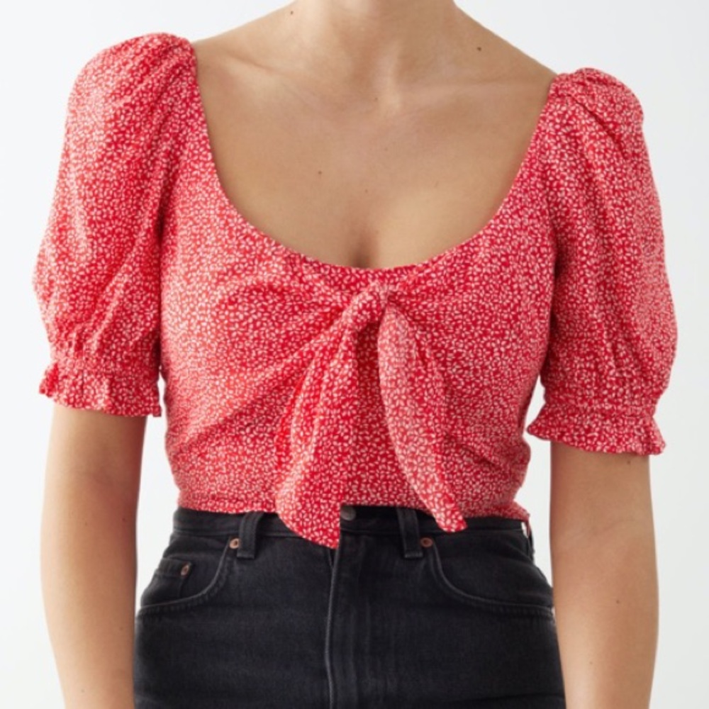 Cropped summer floral top 🌸